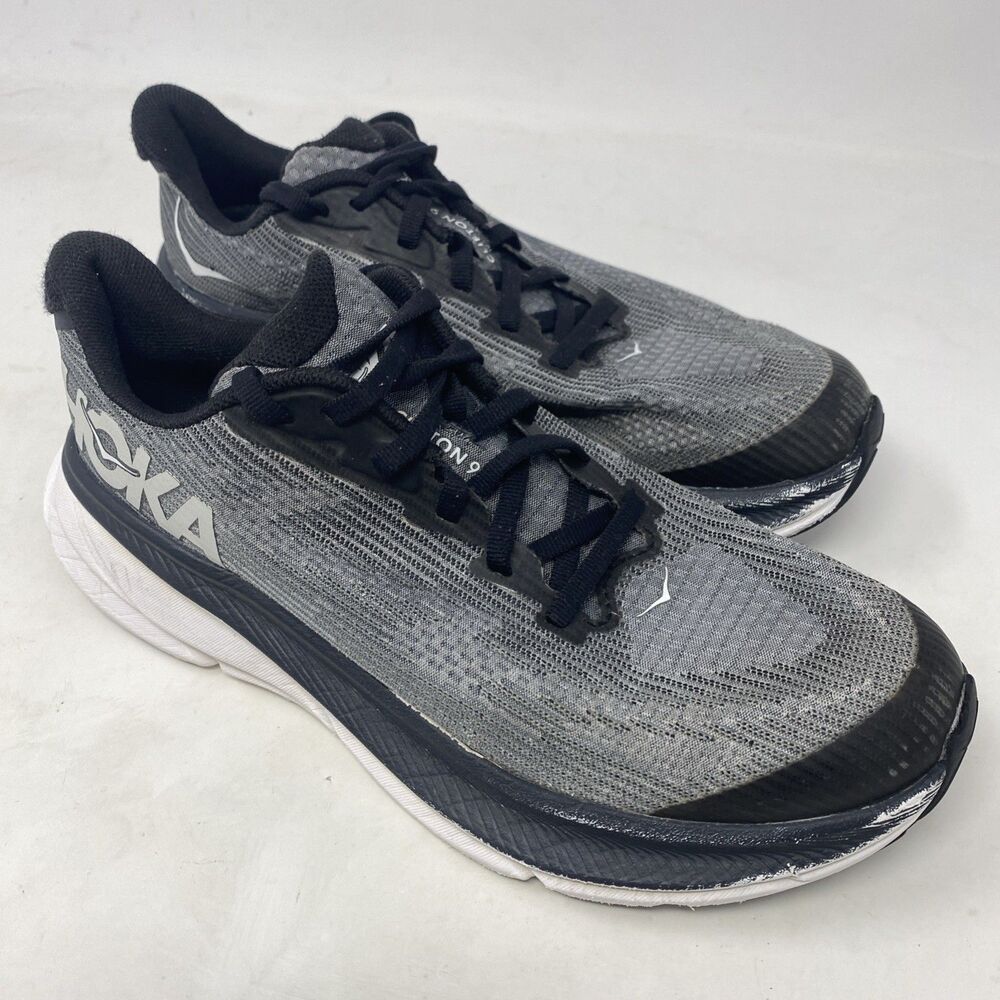 Hoka One One Clifton 9 Running Shoes - Womens 5md - Gray Black